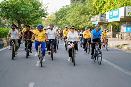 Recreational activities, fun sports zone adorn 74th edition of Fit India Sundays on Cycle