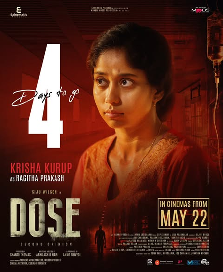 Krisha Kurup’s character in Siju Wilson’s medical crime thriller ‘Dose’ revealed