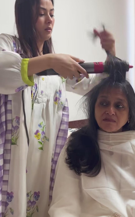 Shahid Kapoor’s sister Sanah Kapoor gives glimpse of SIL Mira Rajput turning hairdresser for Supriya Pathak