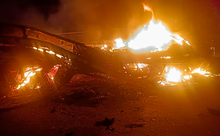 Bus enroute to Bengaluru from Jodhpur catches fire; driver’s quick action saves 16