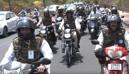 MP dowry death: Ex-servicemen take out bike rally in Bhopal, seek justice for Twisha
