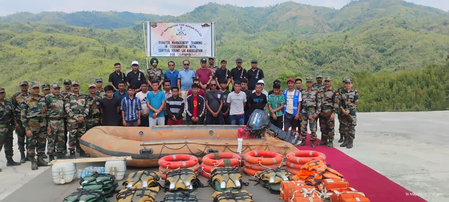 Assam Rifles, Army conduct joint flood relief and disaster response training in Tripura, Mizoram