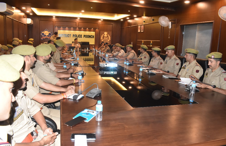 J&K Police review security, cybercrime in Rajouri-Poonch range