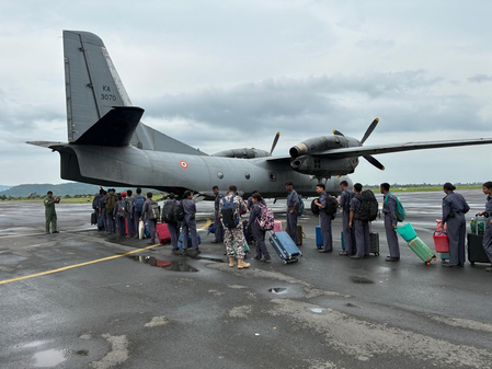 Amid prevailing security situation, 132 NCC cadets stranded in Manipur airlifted to Assam