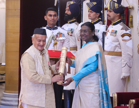 President Droupadi Murmu confers Padma awards at Rashtrapati Bhawan