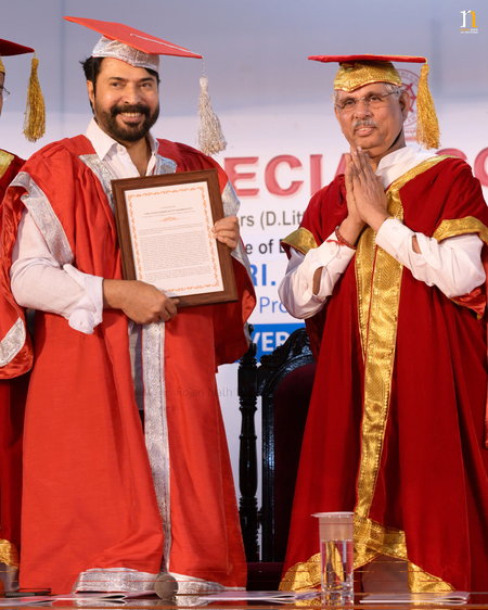 Mahatma Gandhi University honours Mammootty with Honorary D Litt for contribution to cinema