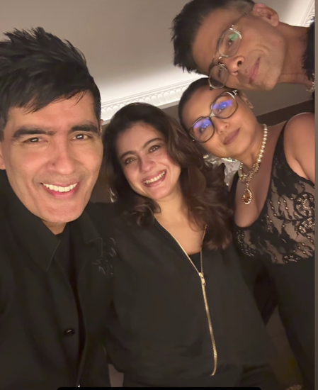 Kajol, Rani Mukerji and Karan Johar recreate ‘Kuch Kuch Hota Hai’ nostalgia at Manish Malhotra’s party