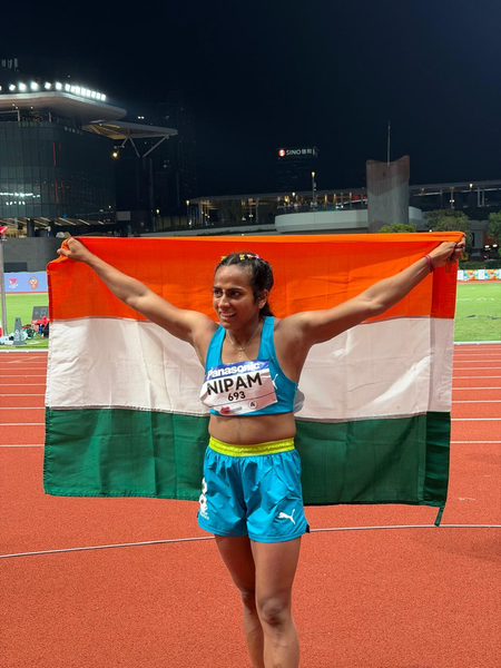 U20 Asian Athletics: Sprinter Nipam makes memorable debut, wins 100m bronze in Hong Kong