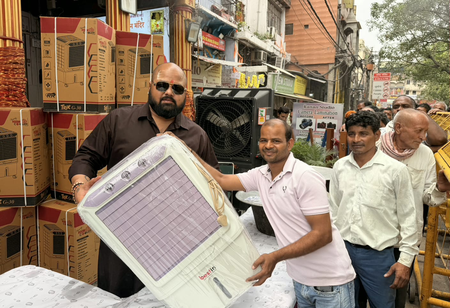 Champion beyond the platform: Powerlifting champion Mahant Gaurav Sharma distributes air coolers on birthday