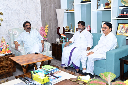 Congress and JMM hold talks with CM Hemant Soren over Jharkhand RS polls