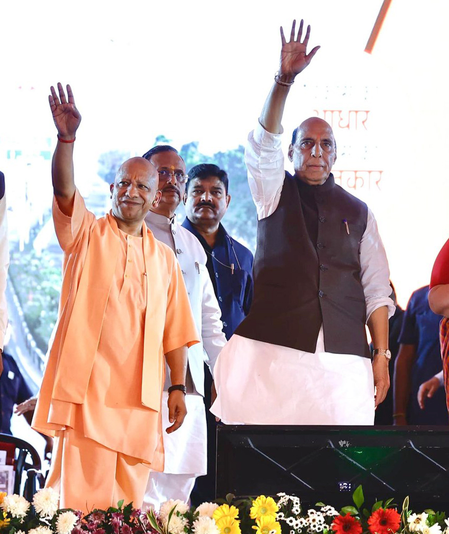 Defence Minister Singh, CM Yogi to inaugurate Nau Sena Shaurya Vatika in Lucknow today