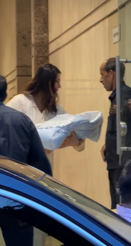 Divyanka Tripathi’s heartwarming gesture towards security guard while taking newborn home wins hearts online