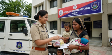 Gujarat Police escorts undertrial mother, newborn home in MP after no family member arrives following bail