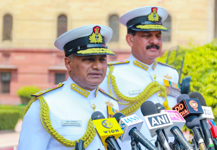 Admiral Swaminathan takes charge as Indian Navy chief, says will sharpen operational capabilities