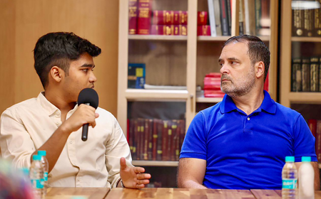 CBSE row: Rahul Gandhi interacts with Class 12 student Vedant, mocks ‘anti-national’ slur