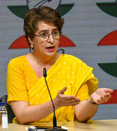 Priyanka Gandhi seeks probe into Ram Temple donation theft