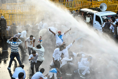 Odisha: NSUI holds massive protest in Sambalpur