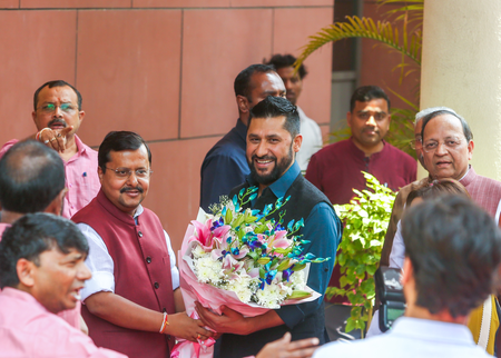 BJP chief Nitin Nabin meets delegates of Nepal’s Rastriya Swatantra Party