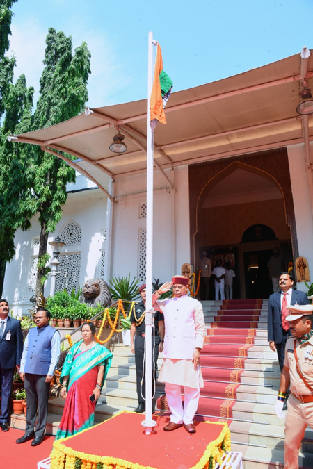 Telangana stands as symbol of sacrifices by martyrs, says Governor Shiv Pratap Shukla