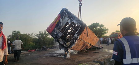 Gujarat: Seven killed as two Maharashtra ST buses, tractor collide in Surat
