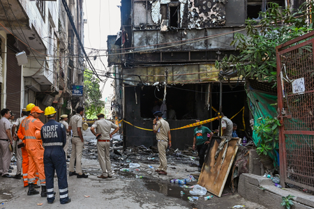 Malviya Nagar fire: 10 Delhi Police personnel injured, were the first to enter building