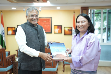 CEC Gyanesh Kumar meets Bhutan’s EC Sonam Pelden Thaye
