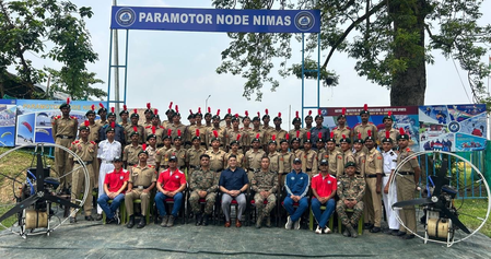 NCC creates history with first All-India Basic Paramotor Course, trains 100 cadets in a month
