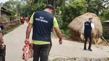 Bengal STF recovers arms cache from pond linked to Trinamool leader in Sandeshkhali