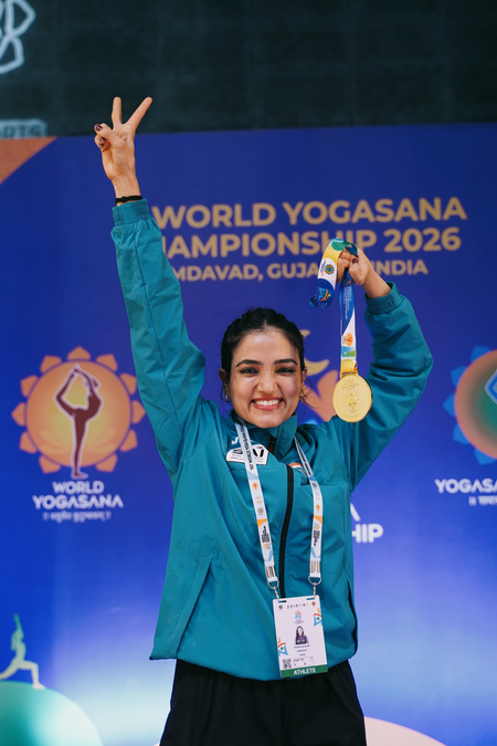 Gujarat’s Heena Rajgor leads India’s gold medal rush on penultimate day of World Yogasana Championships