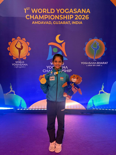 World Yogasana Championship: Pune’s golden girl Niral Wadekar wins two titles