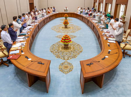 Cabinet resolution applauds PM Modi on becoming longest serving Prime Minister, ministers give standing ovation (Ld)