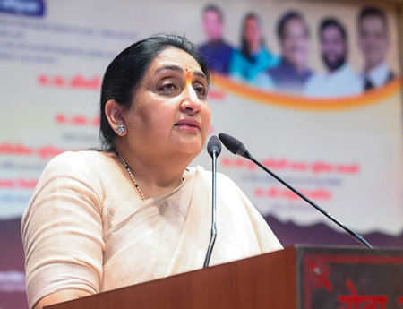Sunetra Pawar charts NCP’s future course on party’s foundation day, invokes Ajit Pawar’s vision