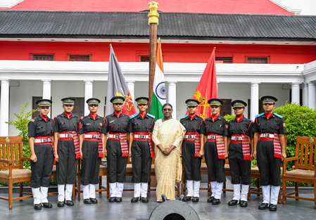 First batch of women cadets commissioned as officers in the defence forces