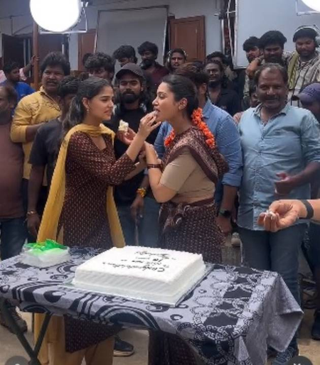 Chiranjeevi’s #Mega158 unit celebrates Nivetha Pethuraj’s completion of 10 years in the film industry!