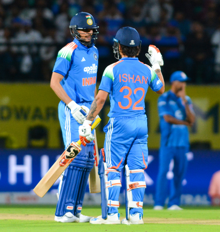 1st ODI: Brar, Dubey, Gill star as India beat Afghanistan by seven wickets, take 1-0 lead (ld)
