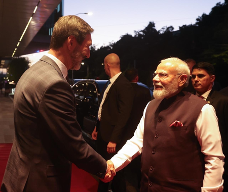 PM Modi accorded ‘warm welcome’ on arrival in Slovakia, received by Slovak Foreign Minister