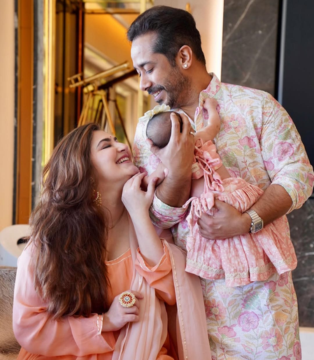 Shivaleeka Oberoi’s daughter Aarika’s 2-month b’day surrounded by ‘generations of love’