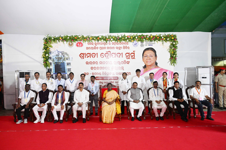 President Murmu reaches hometown Rairangpur, PM Modi to join her for key Odisha event