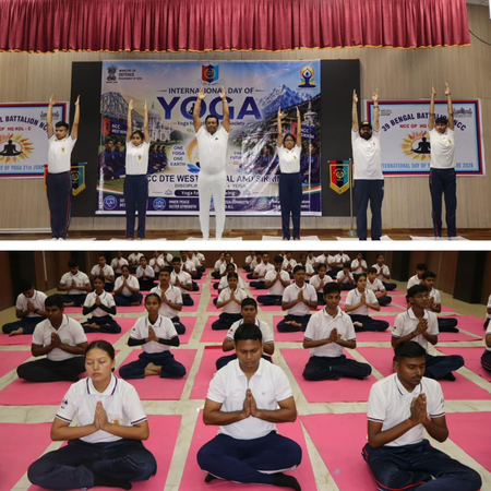 Over 65,000 NCC cadets perform yoga in Bengal, Sikkim ahead of International Yoga Day tomorrow