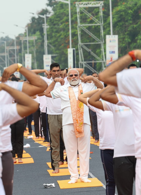 ‘People from all walks of life participated’: PM Modi on Yoga Day event in Kolkata