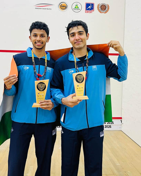 Abhay-Velavan bag their third successive Asian Doubles Squash title