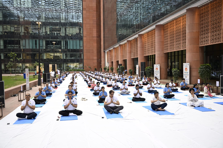 Ministries observe Yoga Day with focus on healthy ageing