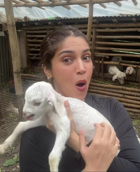 Bhumi Pednekar turns ‘farm girlie’ for two weeks, finds joy among baby goats, homegrown food & nature