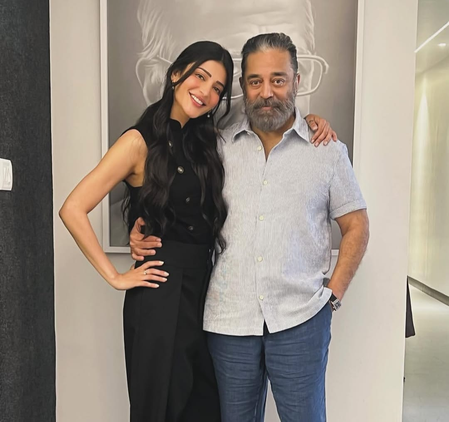 Shruti Haasan shares ‘belated Father’s Day’ post for ‘pookie papa’ Kamal Haasan
