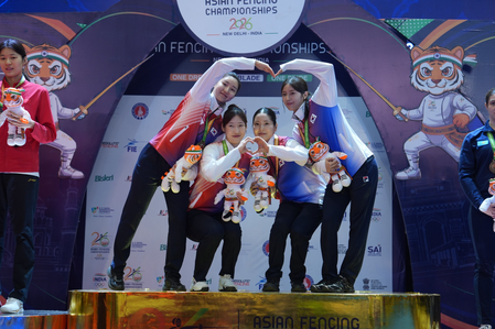 Japan wins Men’s Foil team gold while Korea bags Women’s Epee team title in Asian Senior Fencing
