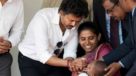 CM Vijay launches TN pulse polio campaign; 52.91 lakh children targeted for vaccination