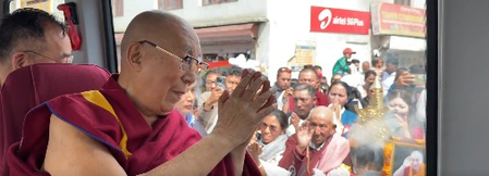 Dalai Lama arrives in Ladakh for 2-month long summer stay