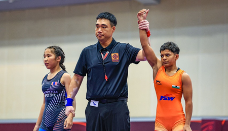 Three gold medals for women wrestlers as India dominates day 2 of U15 Asian Championships