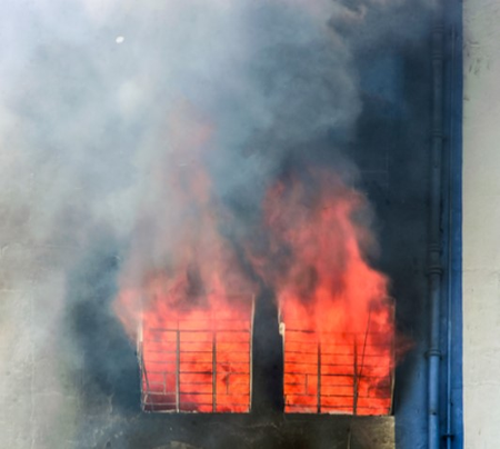Delhi: Three rescued after fire breaks out in electric meter panel of residential building in Keshav Puram