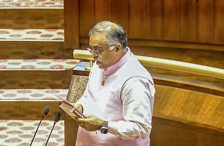 Seven, including BJP’s Tarun Chugh, take oath as Rajya Sabha members